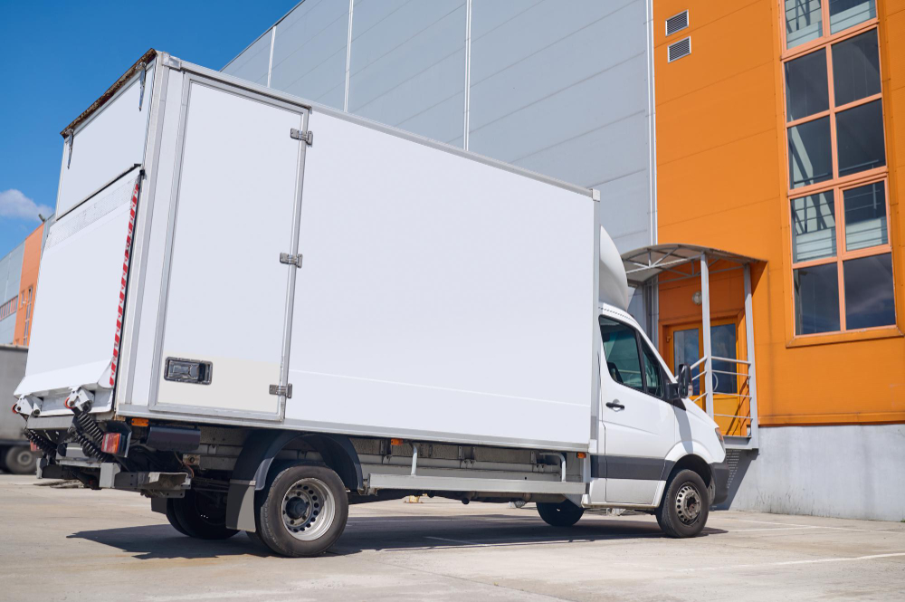Refrigerated trailer with cold storage logo